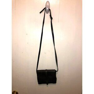 Elvy Brand Womens Small Leather Crossbody Bag With Adjustable Strap